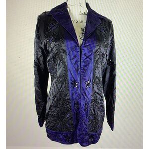 Chico’s Excitement Zira Silk & Linen Jacket 3 (16-18) L New